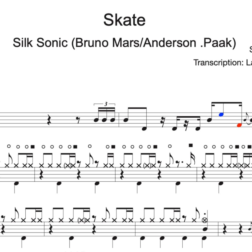 Image Produit – Skate – Silk Sonic – partition batterie