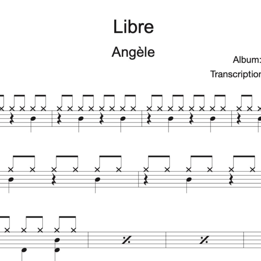 Image Produit – Libre – Angèle – partition batterie