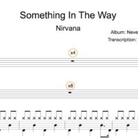 Image Produit - Something In The Way - Nirvana - Partition - Batterie