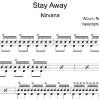Image Produit - Stay Away - Nirvana - Partition - Batterie