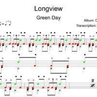 Image Produit - Longview - Green Day - Partition - Batterie