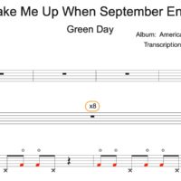 Image Produit - Wake Me Up When September Ends - Green Day - Partition - Batterie