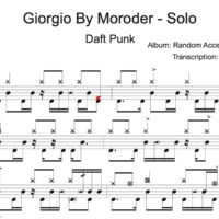 Image Produit - Giorgio By Moroder - Daft Punk - Partition - Batterie