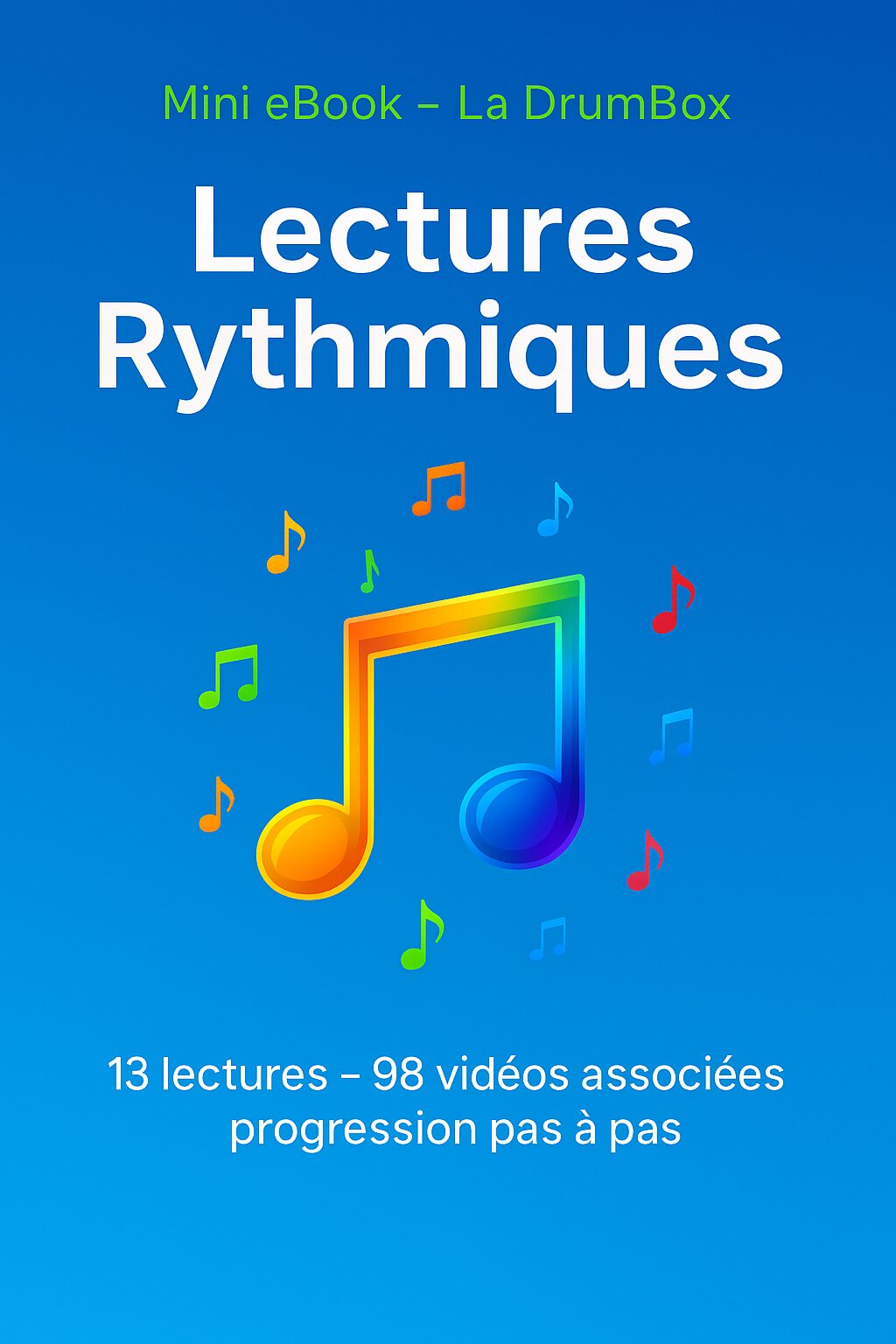 Couverture Mini eBook Lectures Rythmiques — La DrumBox