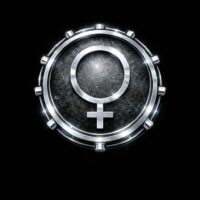 Icône symbole féminin batterie chrome silver Pack Artistes Féminines La DrumBox