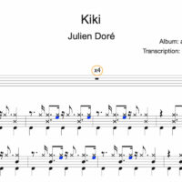 Image Produit - Kiki - Julien Doré - Partition - Batterie