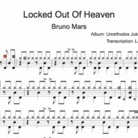 Image Produit - Locked Out of Heaven - Bruno Mars - Partition - Batterie