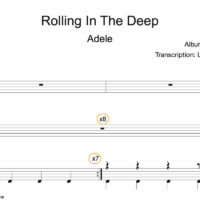 Image Produit - Rolling In The Deep - Adele - Partition - Batterie