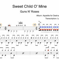 Image Produit - Sweet Child O' Mine - Guns N' Roses - Partition - Batterie