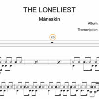 Image Produit - THE LONELIEST - Måneskin - Partition - Batterie