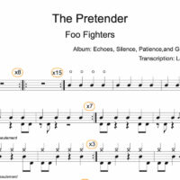 Image Produit - The Pretender - Foo Fighters - Partition - Batterie