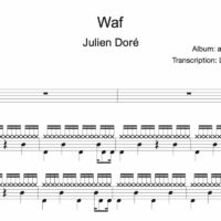 Image Produit - Waf - Julien Doré - Partition - Batterie