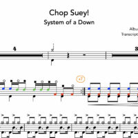 Image Produit - Chop Suey! - System of a Down - Partition - Batterie