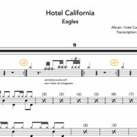Image Produit - Hotel California - Eagles - Partition - Batterie