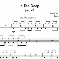 Image Produit - In Too Deep - Sum 41 - Partition - Batterie