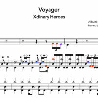 Image Produit - Voyager - Xdinary Heroes - Partition - Batterie